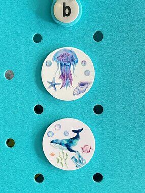 Ocean Themed Bogg Charm-Jelly Fish Bogg Charm-Whale Bogg Charm-New!